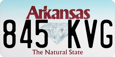 AR license plate 845KVG