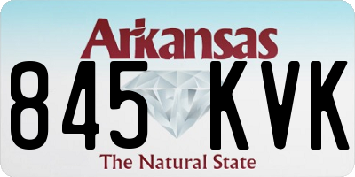 AR license plate 845KVK