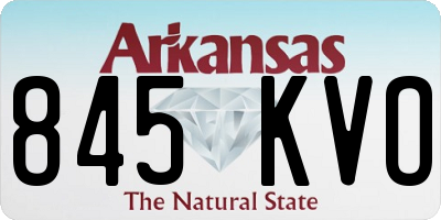 AR license plate 845KVO