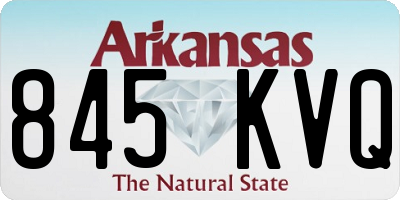 AR license plate 845KVQ