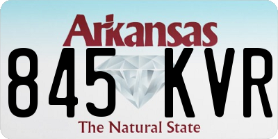 AR license plate 845KVR
