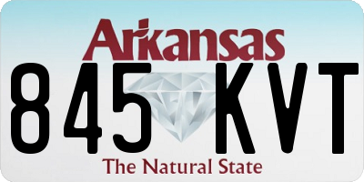 AR license plate 845KVT