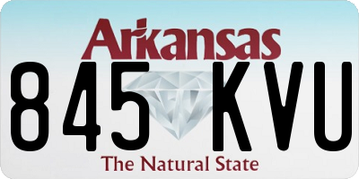 AR license plate 845KVU