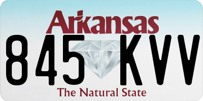 AR license plate 845KVV