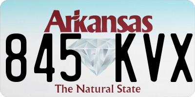 AR license plate 845KVX