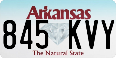 AR license plate 845KVY