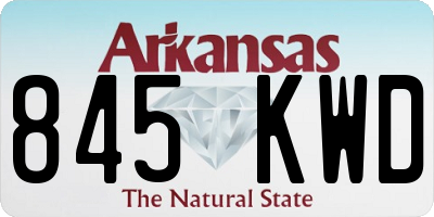 AR license plate 845KWD