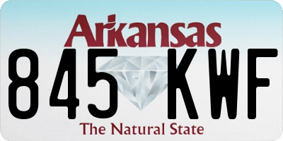 AR license plate 845KWF