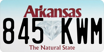 AR license plate 845KWM