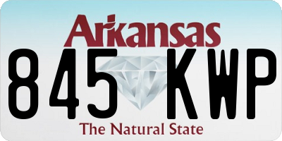 AR license plate 845KWP