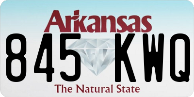 AR license plate 845KWQ