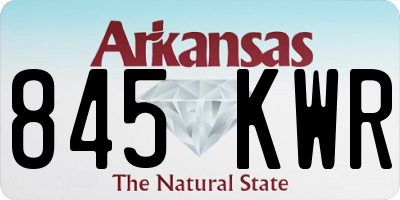 AR license plate 845KWR