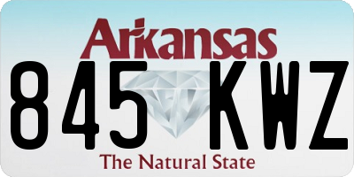 AR license plate 845KWZ