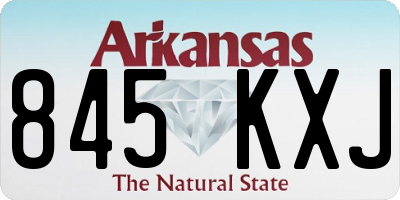 AR license plate 845KXJ