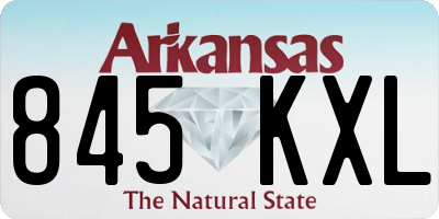 AR license plate 845KXL