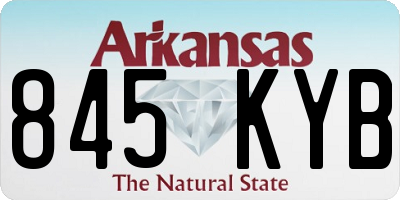 AR license plate 845KYB