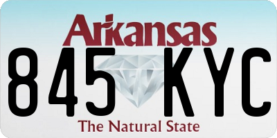 AR license plate 845KYC
