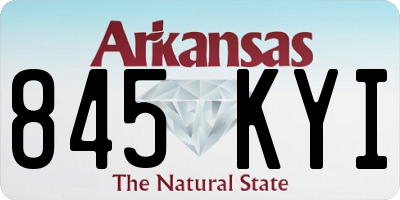 AR license plate 845KYI