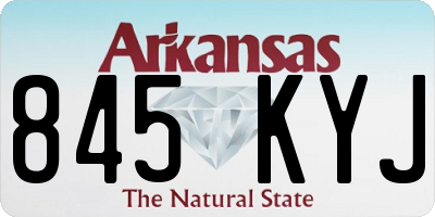 AR license plate 845KYJ
