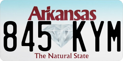 AR license plate 845KYM