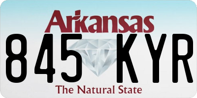 AR license plate 845KYR