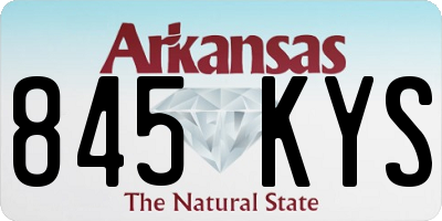 AR license plate 845KYS