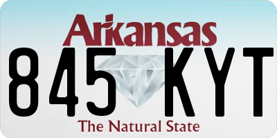 AR license plate 845KYT