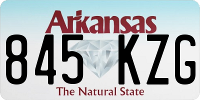 AR license plate 845KZG