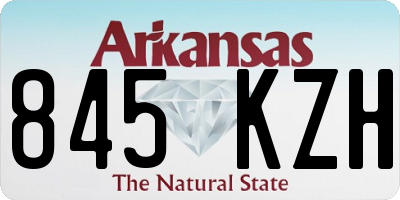 AR license plate 845KZH