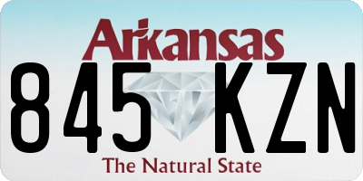 AR license plate 845KZN