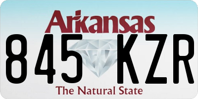 AR license plate 845KZR