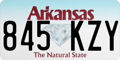 AR license plate 845KZY