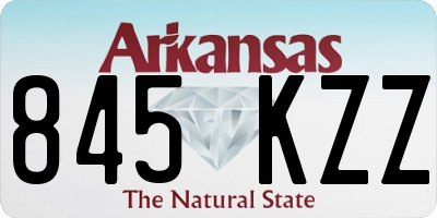 AR license plate 845KZZ