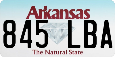 AR license plate 845LBA