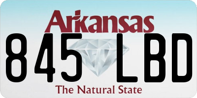 AR license plate 845LBD