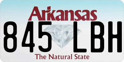 AR license plate 845LBH