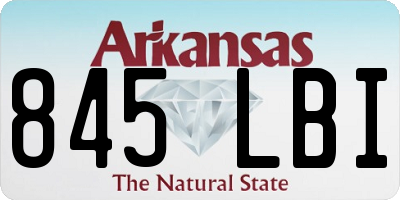 AR license plate 845LBI