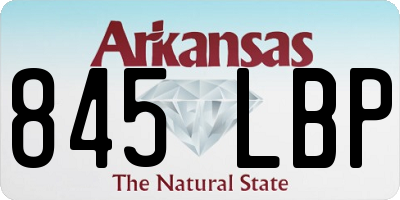 AR license plate 845LBP