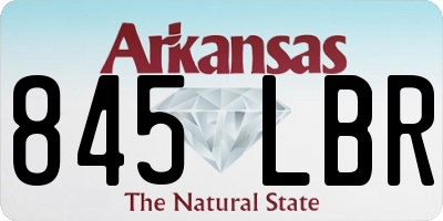 AR license plate 845LBR
