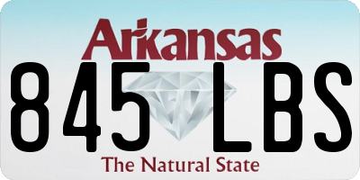 AR license plate 845LBS