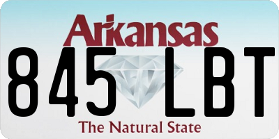 AR license plate 845LBT