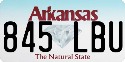 AR license plate 845LBU