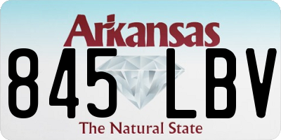 AR license plate 845LBV