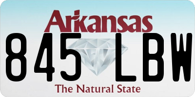 AR license plate 845LBW