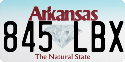 AR license plate 845LBX