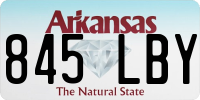 AR license plate 845LBY