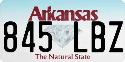AR license plate 845LBZ