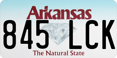 AR license plate 845LCK