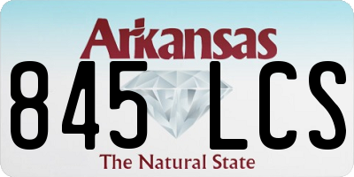 AR license plate 845LCS