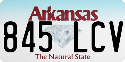 AR license plate 845LCV